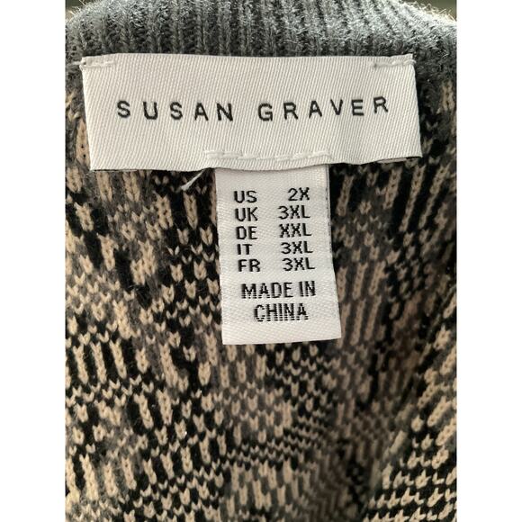 Multicolor Susan Graver Cardigan - Picture 3 of 4